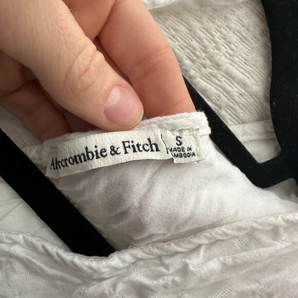 Abercrombie White Peplum Top - Picture 2 of 3